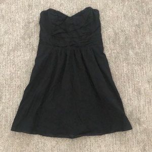 Strapless Black Cotton Express Dress size 4